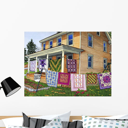 Quilts Nine Line Lancaster Wall Decal