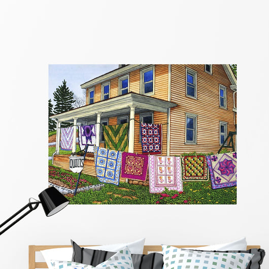 Quilts Nine Line Lancaster Wall Decal