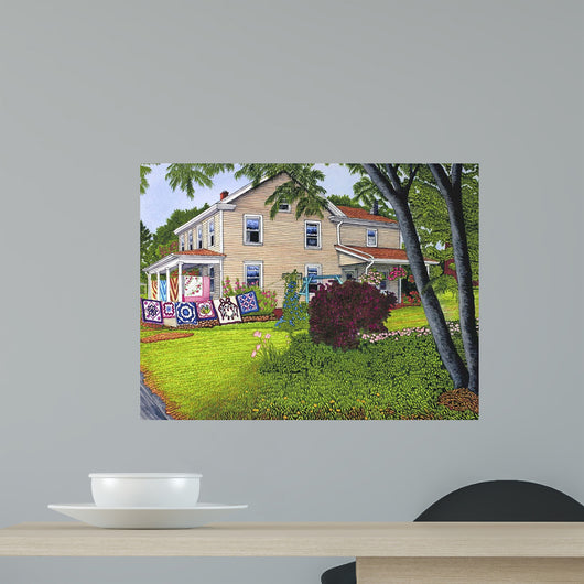 Quilts Six Line Lancaster Wall Decal