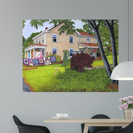 Quilts Six Line Lancaster Wall Decal
