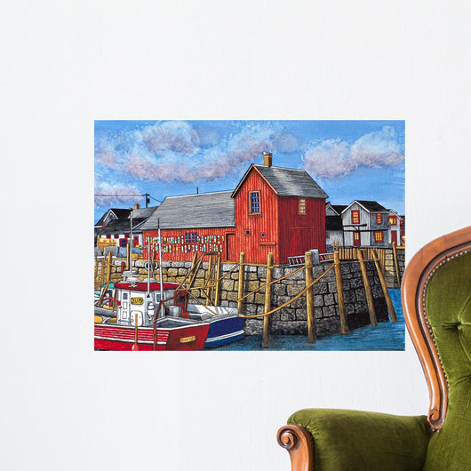 Rockport Motif I Maine Wall Decal