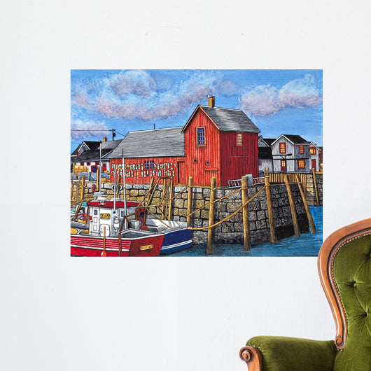 Rockport Motif I Maine Wall Decal