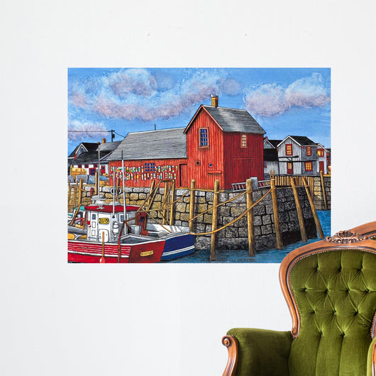 Rockport Motif I Maine Wall Decal