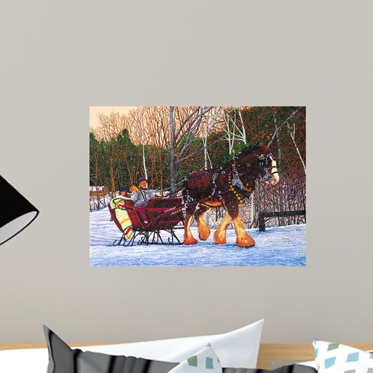 Sleigh Ride Letchworth Park Wall Decal
