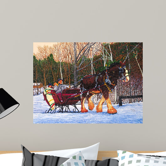 Sleigh Ride Letchworth Park Wall Decal
