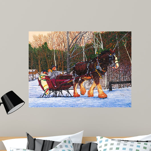 Sleigh Ride Letchworth Park Wall Decal