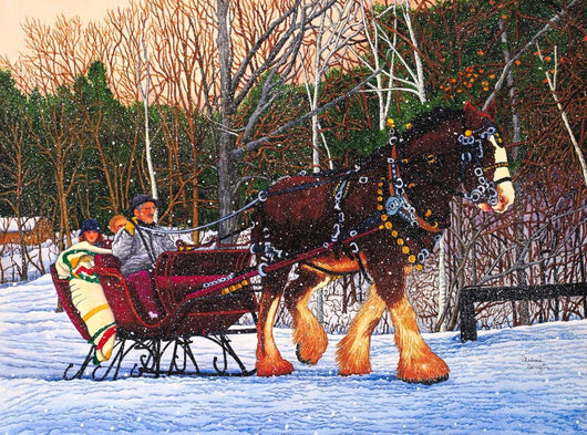 Sleigh Ride Letchworth Park Wall Decal