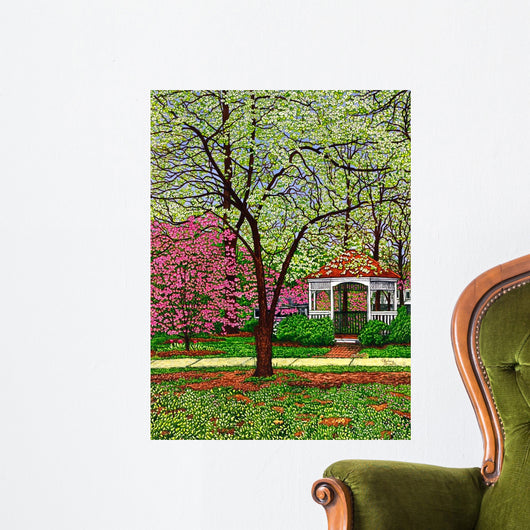 Springtime Park Wall Decal