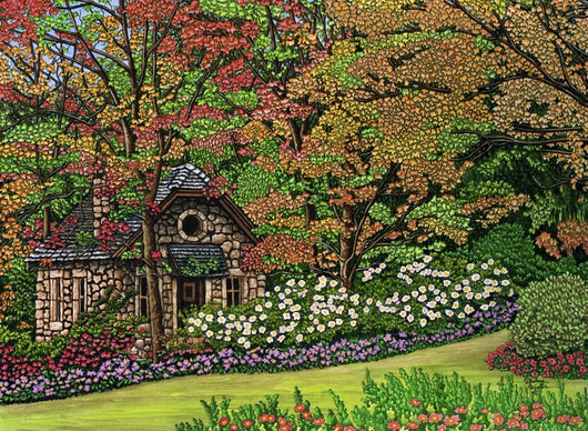 Stone Cottage Canada Wall Decal