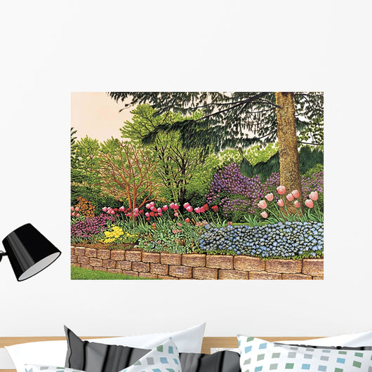 Tulips and Lilacs Wall Decal