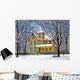 Victorian Home Winter Hamburg Wall Decal