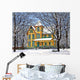 Victorian Home Winter Hamburg Wall Decal