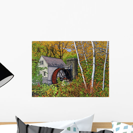 Waterwheel E Dorset Vt Wall Decal
