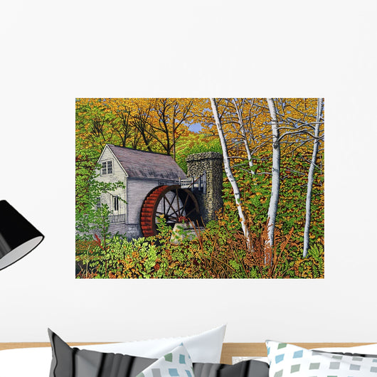 Waterwheel E Dorset Vt Wall Decal