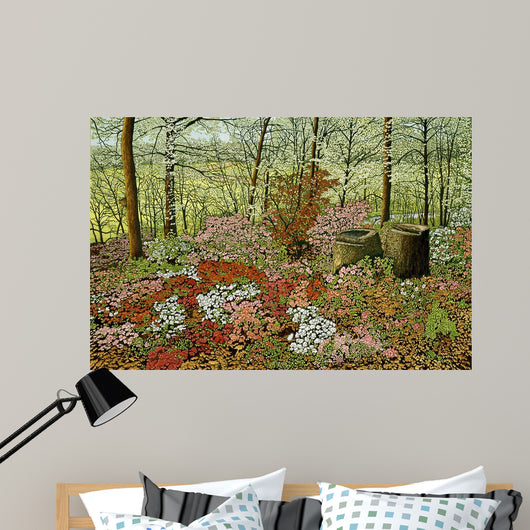 Azalea Garden Wall Decal