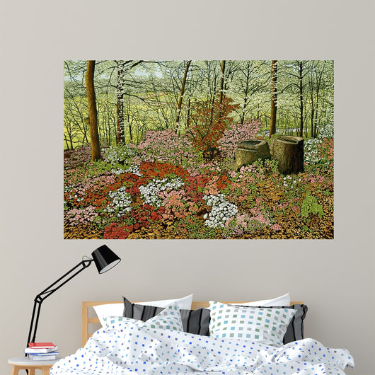 Azalea Garden Wall Decal