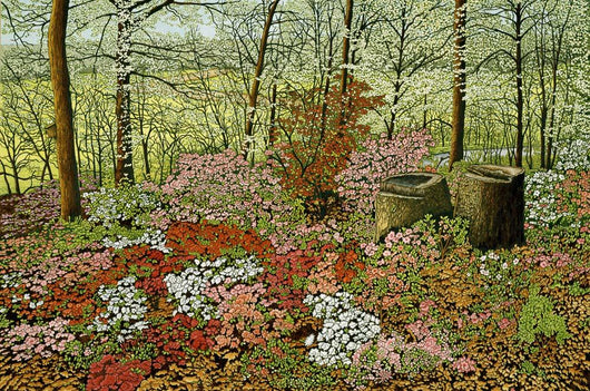 Azalea Garden Wall Decal
