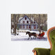 Blue Cottage Wall Decal