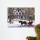 Blue Cottage Wall Decal