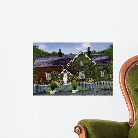 Blue Gate Cottage Wall Decal