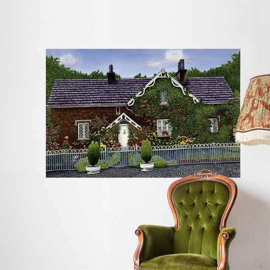 Blue Gate Cottage Wall Decal