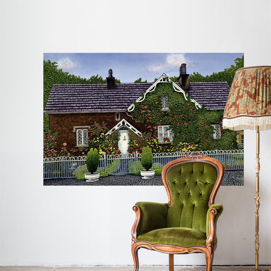 Blue Gate Cottage Wall Decal