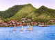 Caribbean Harbor Wall Decal