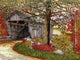 Covered Bridge Waterville Wall Decal