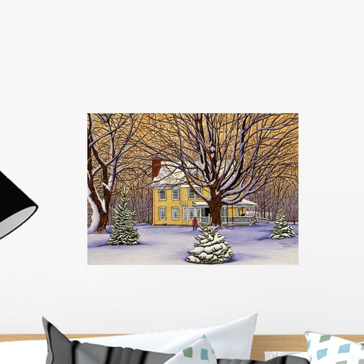 Evergreen Winter Wall Decal