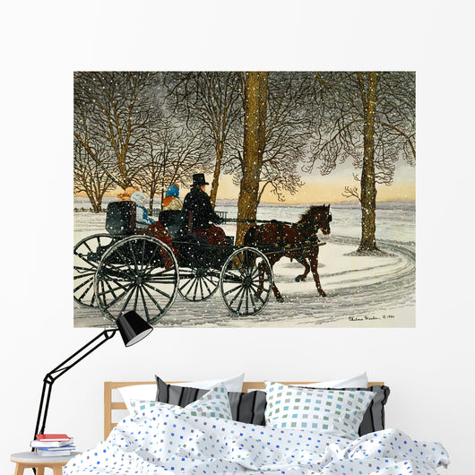 Gentleman's Carriage Wall Decal