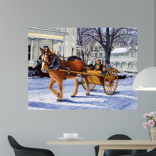 High Wheel Cart Wall Decal