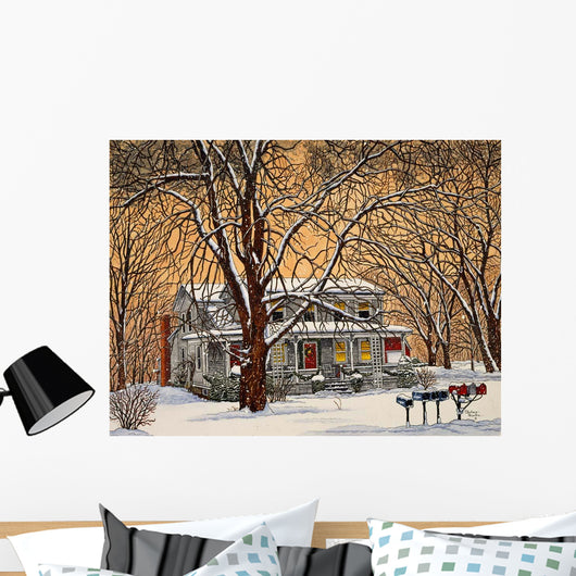 Home for Holidays Wall Decal Design 1