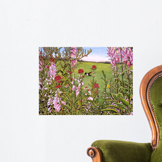 Hummingbird Wall Decal Design 1