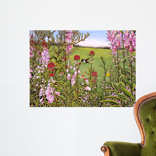 Hummingbird Wall Decal Design 1