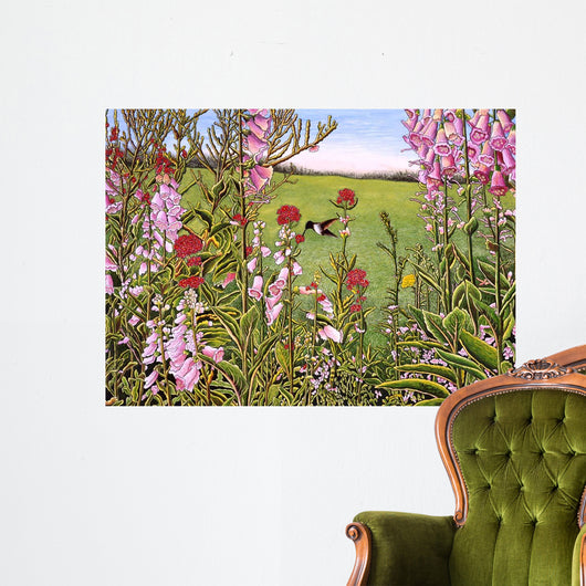 Hummingbird Wall Decal Design 1