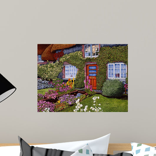 Ivy Covered Cottage Wall Decal