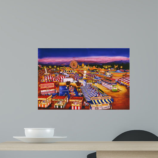 Nighttime Midway Wall Decal