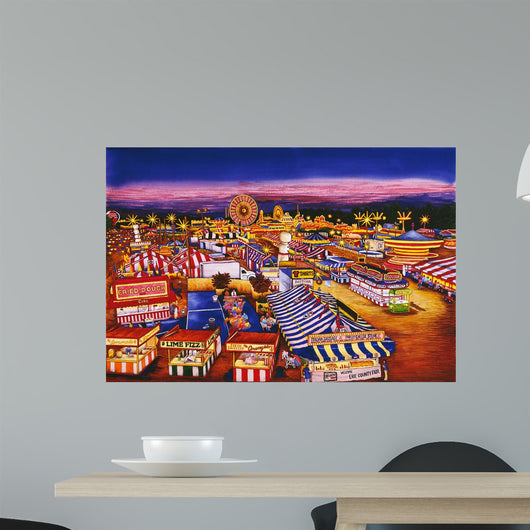 Nighttime Midway Wall Decal
