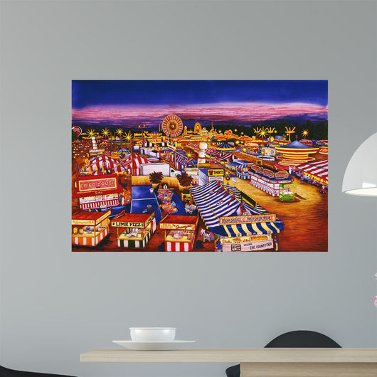 Nighttime Midway Wall Decal