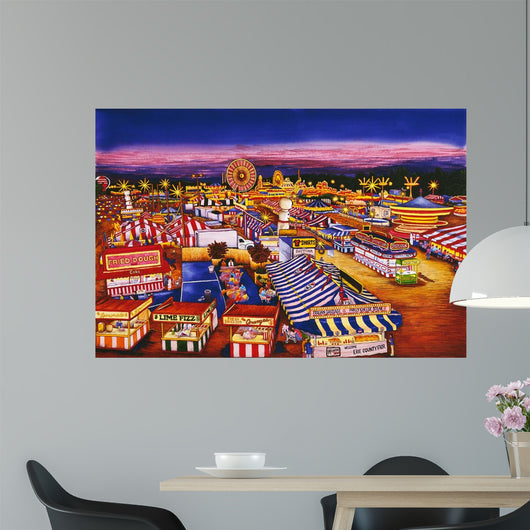 Nighttime Midway Wall Decal