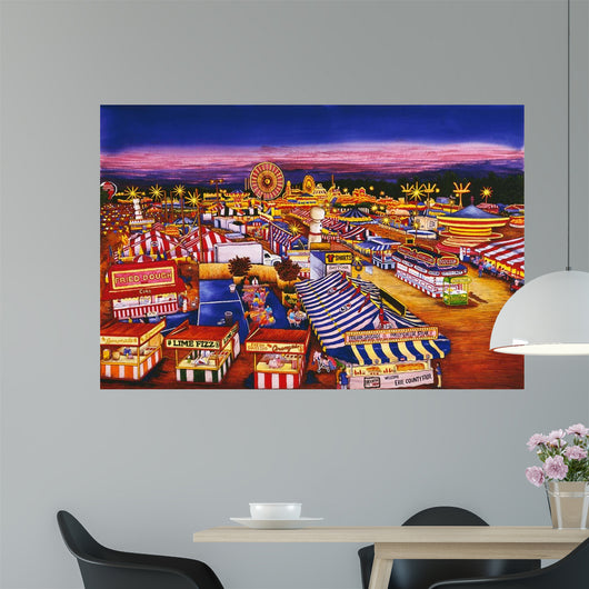 Nighttime Midway Wall Decal