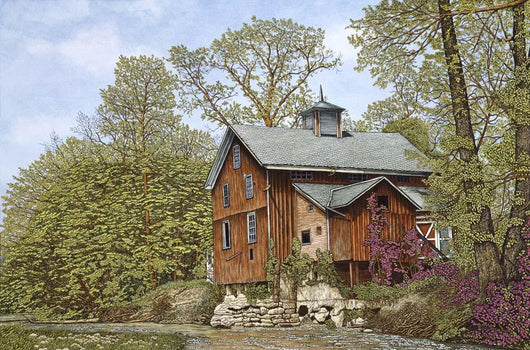 Old Mill Spring 2 Wall Decal