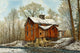 Old Mill Winter Wall Decal