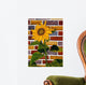 One Sunflower Wall Mural