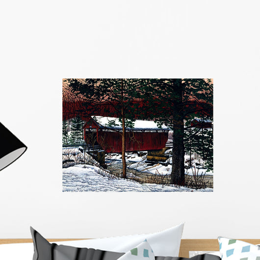 Over River Wall Decal Design 1