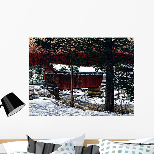 Over River Wall Decal Design 1