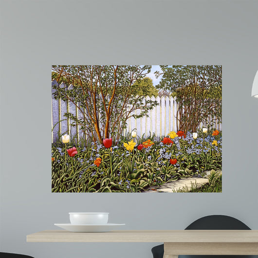Picket Fence Wall Decal Design 1