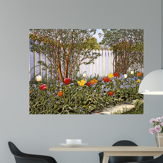 Picket Fence Wall Decal Design 1