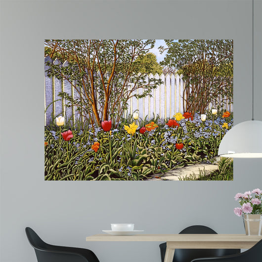 Picket Fence Wall Decal Design 1