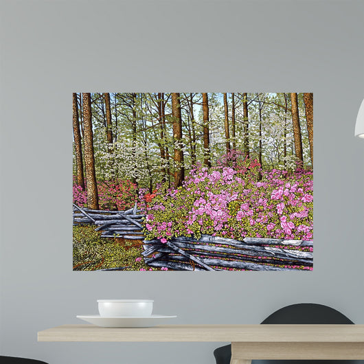 Rail Fence Wall Decal